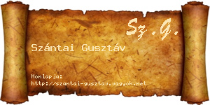 Szántai Gusztáv névjegykártya